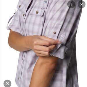 NWT Columbia Women's Wild Cast Performance Roll-up Sleeve Shirt